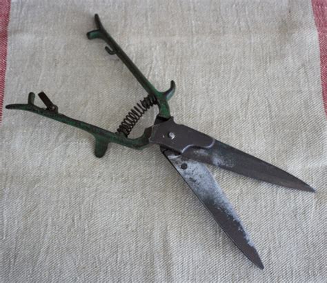 Antique Garden Tools Newman Grass Shears Clippers And Fork Etsy