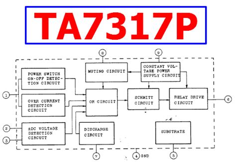 TA7317P Datasheet PDF Protection Circuit Toshiba