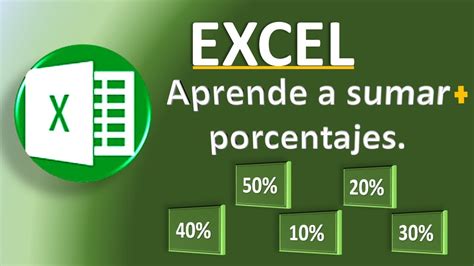 Como Sumar Porcentajes En Excel Aprende A Calcular Y Sumar Porcentajes De Dos Formas Diferentes