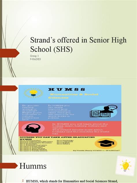 Strands Offered in Senior High School SHS | PDF | Social Sciences ...