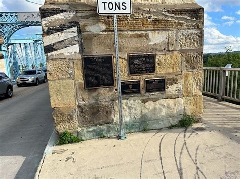 John A Roebling Bridge Historical Marker