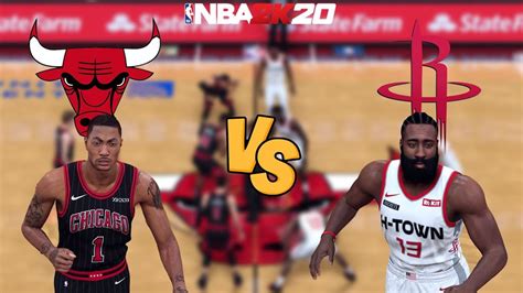 NBA 2K20 What If Derrick Rose Was Never Injured Bulls Vs Rockets