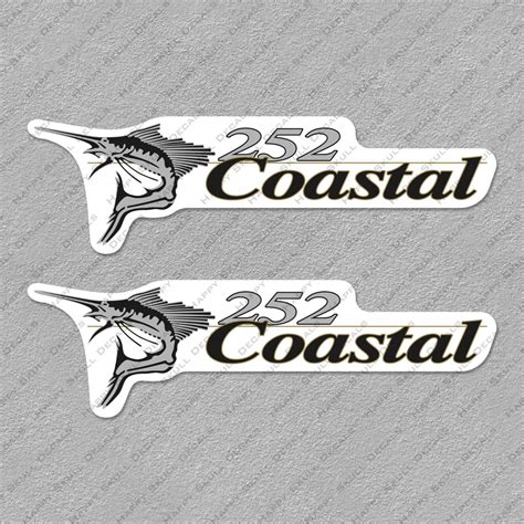 Wellcraft Coastal 252 Boat Logo Decals 2 1625 Long Ebay