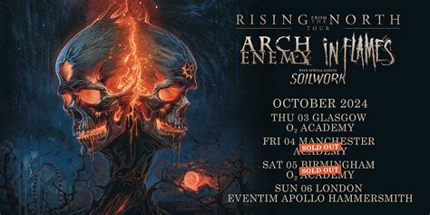 In Flames Arch Enemy O2 Academy Saturday 5 October 2024