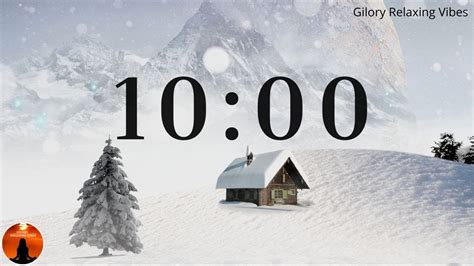 ⏱ Snowfall Timer 10 Minute Timer Relaxing Winter Music Countdown