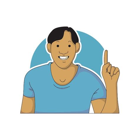 premium vector  man  pointing
