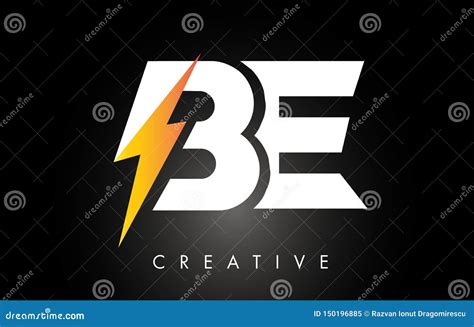 Para Ser Parafuso De Logo Design With Lighting Thunder Da Letra