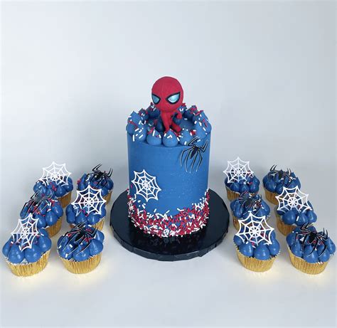 Spiderman Cupcakes