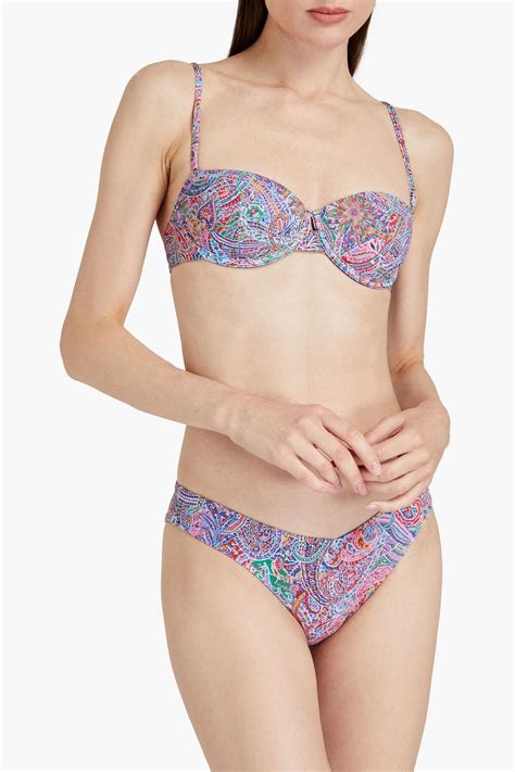 Onia Chiara Printed Low Rise Bikini Briefs The Outnet