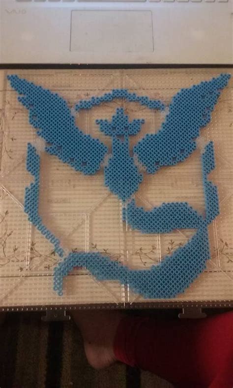 Pokemon Go Team Mystic Symbol Perler Beads By Koiykeuchiha Melty Beads