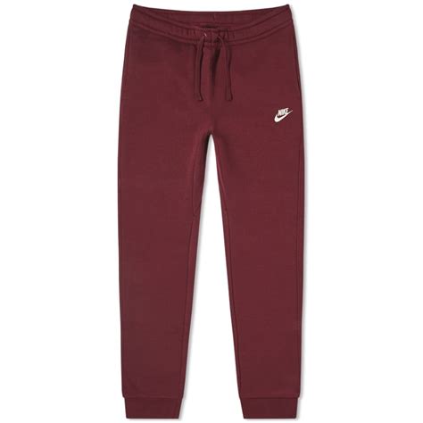 Nike Club Jogger Night Maroon And White End Us