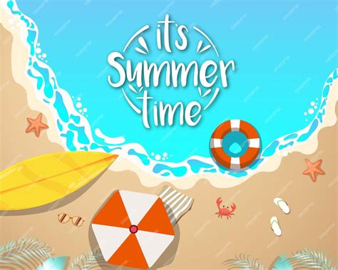 Premium Vector Colorful Summer Time