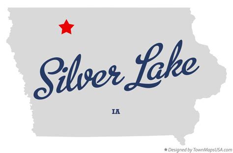 Map Of Silver Lake Palo Alto County Ia Iowa