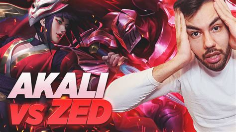 DUELO NINJA AKALI VS ZED EN MID EQUILIBRIO O SOMBRAS YouTube