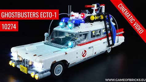 Lego Ghostbusters Ecto 1 10274 Light Kit Cinematic Video Youtube