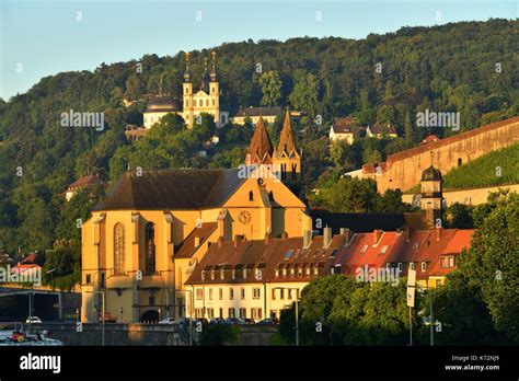 Germany Bavaria Upper Franconia Region Wurzburg Main River With St