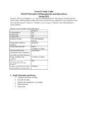 Study Guide For Exam Spring Docx Exam Study Guide Mgmt