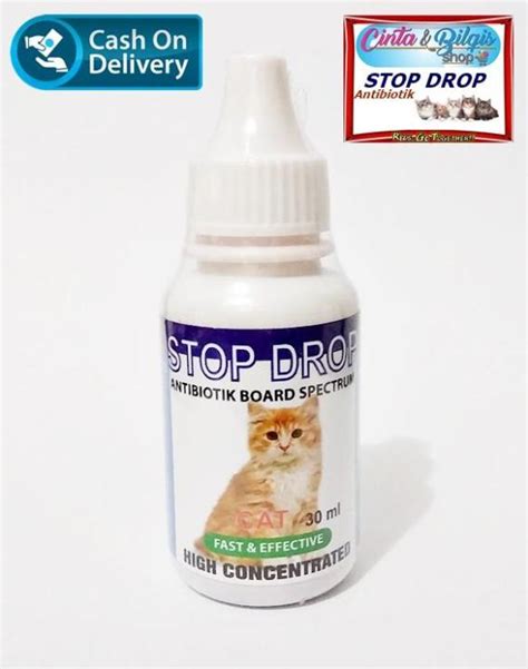 Obat Kucing Stop Drop Antibiotik Obat Demam Flu Batuk Diare Dan Gejala