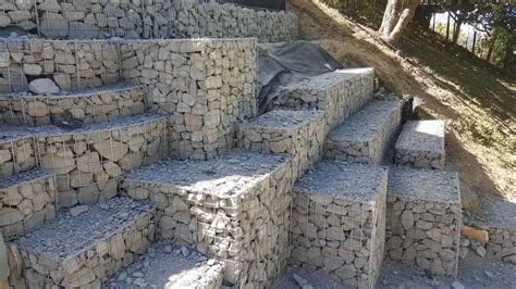 homemade gabion wall diy - Dionne Sams