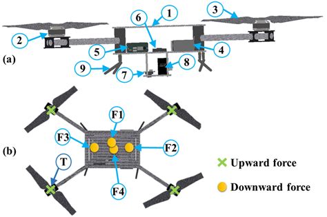 The A Components And B Forces Acting On The Quadcopter Download Scientific Diagram