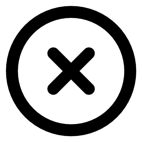 Circle X Vector SVG Icon - SVG Repo