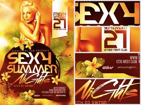 Sexy Summer Nights Flyer Template Flyerheroes