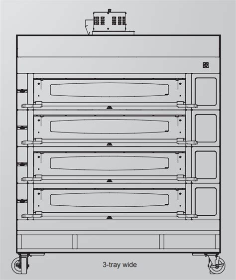 Mono DX Harmony Eco Touch Controller Modular Deck Oven 3 Trays Wide