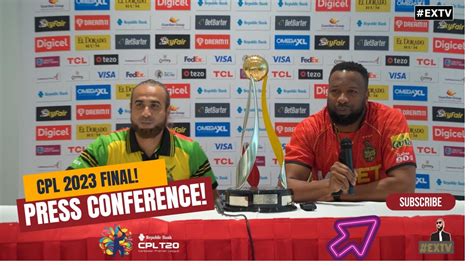 Republic Bank CPL 2023 Finals Press Conference Trinbago Knight Riders