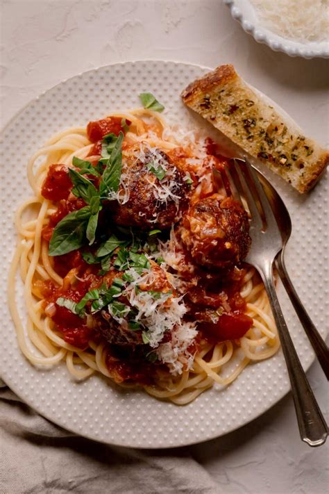 Calabrian Chile Meatballs In Tomato Sauce Fanciful Eats