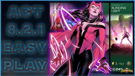 Act 821 Reflection Sigil Scarlett Witch Easy Takedown Only Boss Fight Mcoc Youtube