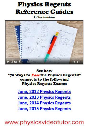 70 Ways To Pass The Physics Regents Reference Guides