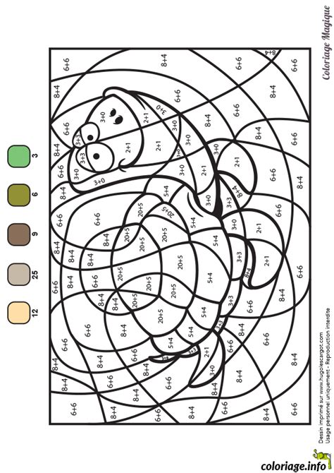 Coloriage Magique Addition Jecolorie