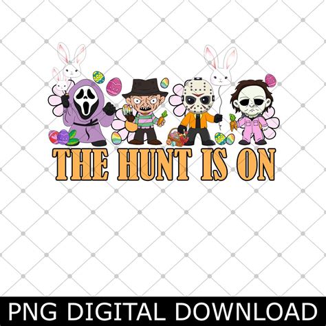 The Hunt Is On Horror Easter Day Png Horror Killers Easter Day