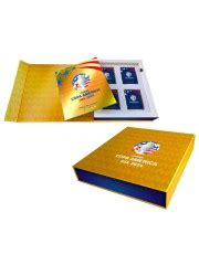 Copa America Box Album Capa Dura Envelopes Lpp Onde O