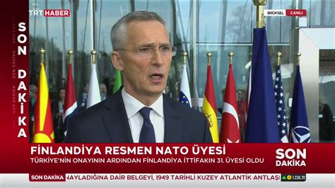 TRT Haber Canlı on Twitter NATO Genel Sekreteri Stoltenberg Sayın