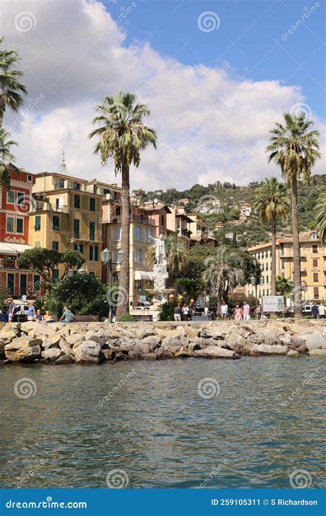 Monumento A Christopher Columbus Santa Margherita Ligure On A Sunny