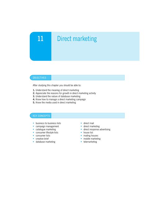 Direct Marketing Plan 9 Examples Format Pdf