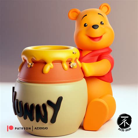 Archivo 3d Winnie The Pooh Para Impresión 3d 🦸 ・diseño De Impresión En