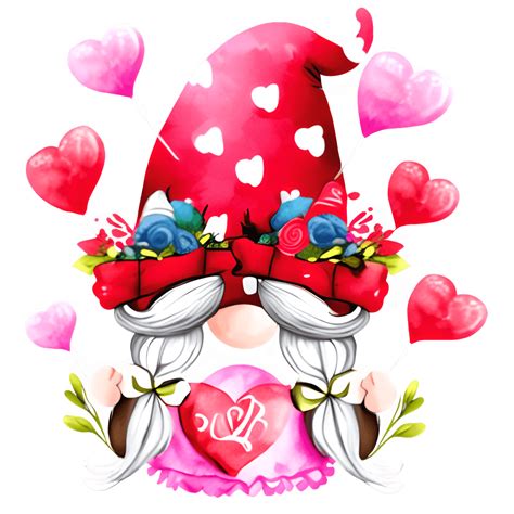 Gnome Valentine S Masquerade Digital Graphic · Creative Fabrica