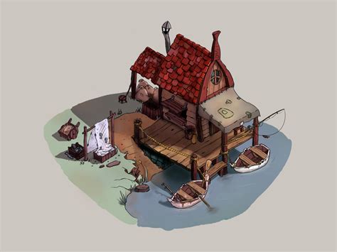 Fisherman House Game Art By Kamburov On Deviantart