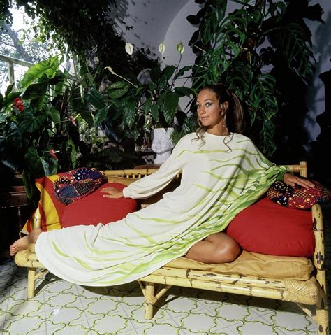 Marisa Berenson Wearing A Valentino Dress By Arnaud De Rosnay