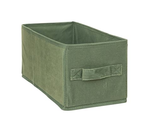 Boîte De Rangement En Velours Vert Kaki 15 X 31 X 15 Cm Boite de