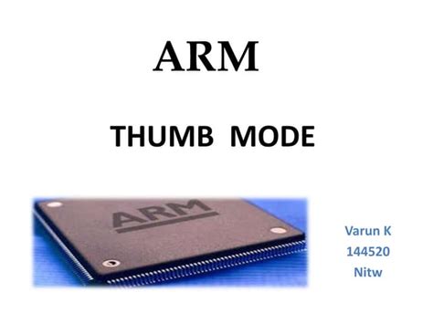 Armthumb Mode Ppt