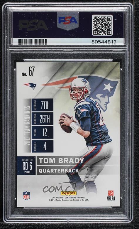 2014 Panini Contenders Championship Ticket 67 Tom Brady 99 For Sale