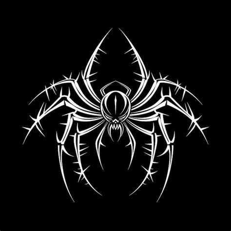 Premium Photo | A spider on a black background with a spider web