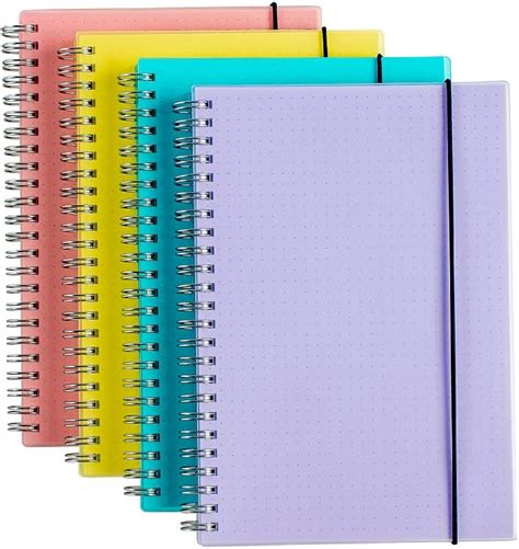 Amazon OWSC 4 Pack Dot Notebook 5 9 X 8 3 Inches Spiral