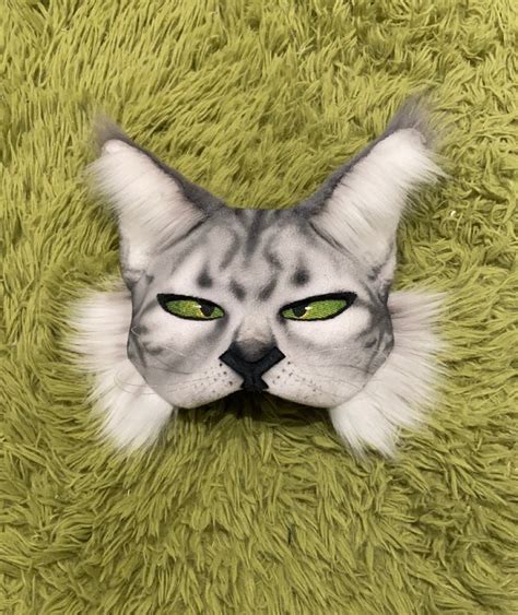 Therian Cat Mask Quadrobics Mask Maincoon Mask Therian Mask Furry