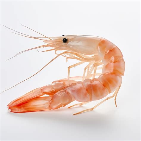 Premium Ai Image Red Cooked Prawn On White Background Image