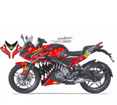 Bajaj Pulsar Rs Green Venom Graphic Kit Decal Off