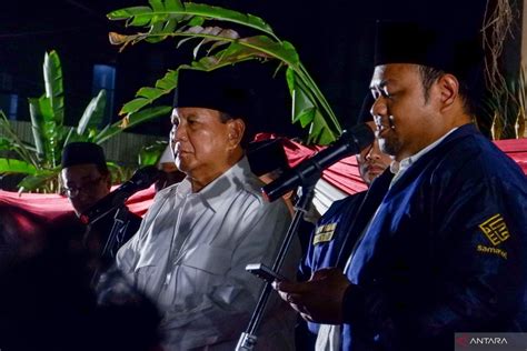 Samawi Deklarasikan Dukungan Kepada Prabowo Untuk Pilpres 2024 Antara